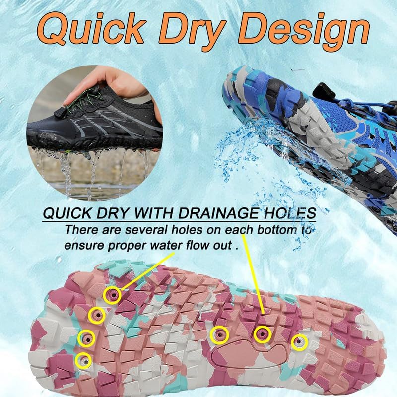 LIZRHA Water Shoes for Men and Women Quick Dry Aqua Swim Barefoot Shoes for Outdoor Fishing Beach Pool Boat Surfing Walking Water Park and Yoqa Activities - Image 4